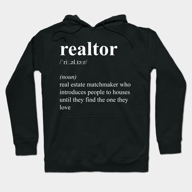 Funny Realtor Real Estate Agent Job Description Hoodie by JustCreativity